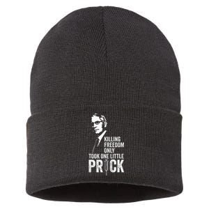 Killing Freedom Only Took One Little Prick Anti Dr Fauci Sustainable Knit Beanie