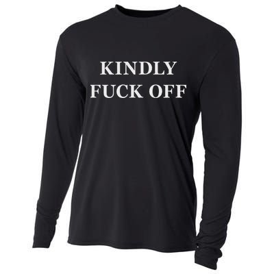 Kindly Fuck Off Would You  Cooling Performance Long Sleeve Crew