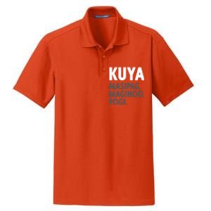 Kuya Filipino Older Brother Or Elder Brother Great Gift Funny Gift Dry Zone Grid Polo