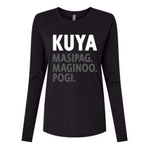 Kuya Filipino Older Brother Or Elder Brother Great Gift Funny Gift Womens Cotton Relaxed Long Sleeve T-Shirt