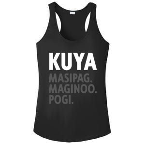 Kuya Filipino Older Brother Or Elder Brother Great Gift Funny Gift Ladies PosiCharge Competitor Racerback Tank