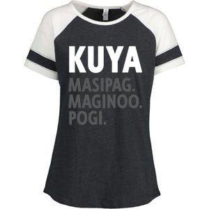 Kuya Filipino Older Brother Or Elder Brother Great Gift Funny Gift Enza Ladies Jersey Colorblock Tee