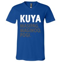 Kuya Filipino Older Brother Or Elder Brother Great Gift Funny Gift V-Neck T-Shirt