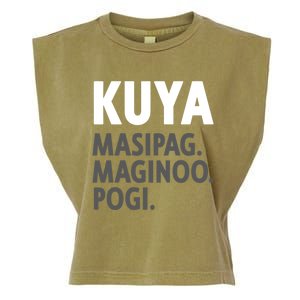 Kuya Filipino Older Brother Or Elder Brother Great Gift Funny Gift Garment-Dyed Women's Muscle Tee