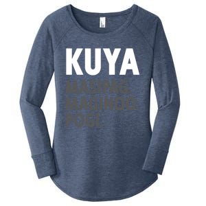 Kuya Filipino Older Brother Or Elder Brother Great Gift Funny Gift Women's Perfect Tri Tunic Long Sleeve Shirt