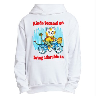 Kinda Focused On Being Adorable Urban Pullover Hoodie