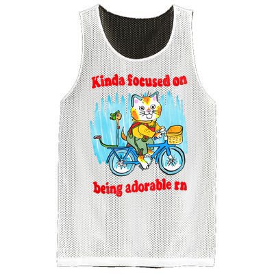 Kinda Focused On Being Adorable Mesh Reversible Basketball Jersey Tank