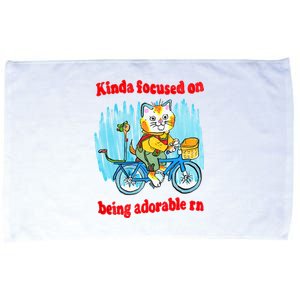 Kinda Focused On Being Adorable Microfiber Hand Towel