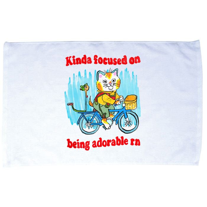 Kinda Focused On Being Adorable Microfiber Hand Towel