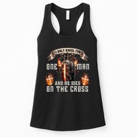 Kneel For One Man And He Died On The Cross Womens Tank Top