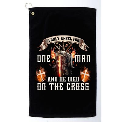 Kneel For One Man And He Died On The Cross Golf Towel