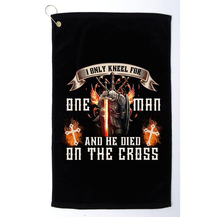 Kneel For One Man And He Died On The Cross Golf Towel