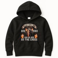 Kneel For One Man And He Died On The Cross Kids Hoodie