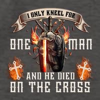 Kneel For One Man And He Died On The Cross Vector Backpack