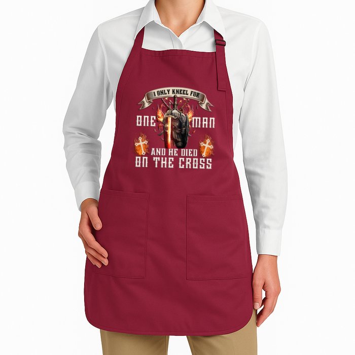 Kneel For One Man And He Died On The Cross Apron