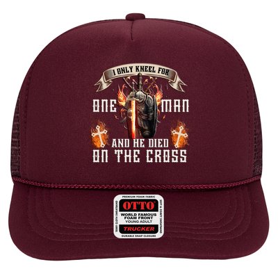Kneel For One Man And He Died On The Cross Trucker Hat