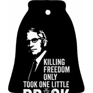 Killing Freedom Only Took One Little Prick Ceramic Bell Ornament