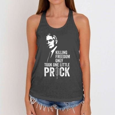 Killing Freedom Only Took One Little Prick Women's Knotted Racerback Tank