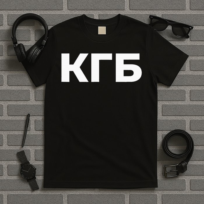 Kgb From Old Cccp Ussr Communist Party Russian Federation T-Shirt