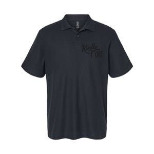 Kindly F Off Funny Softstyle Adult Sport Polo