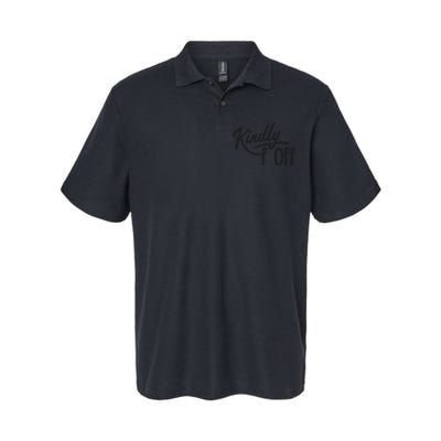 Kindly F Off Funny Softstyle Adult Sport Polo