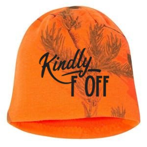 Kindly F Off Funny Kati - Camo Knit Beanie