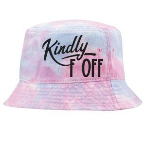 Kindly F Off Funny Tie-Dyed Bucket Hat