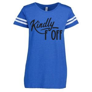 Kindly F Off Funny Enza Ladies Jersey Football T-Shirt