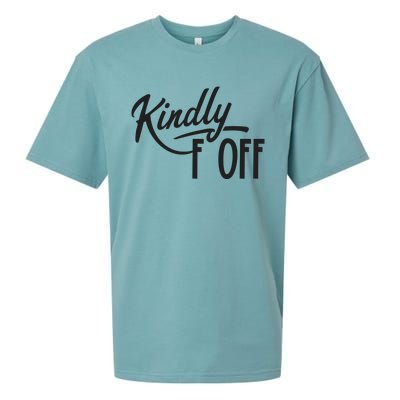 Kindly F Off Funny Sueded Cloud Jersey T-Shirt