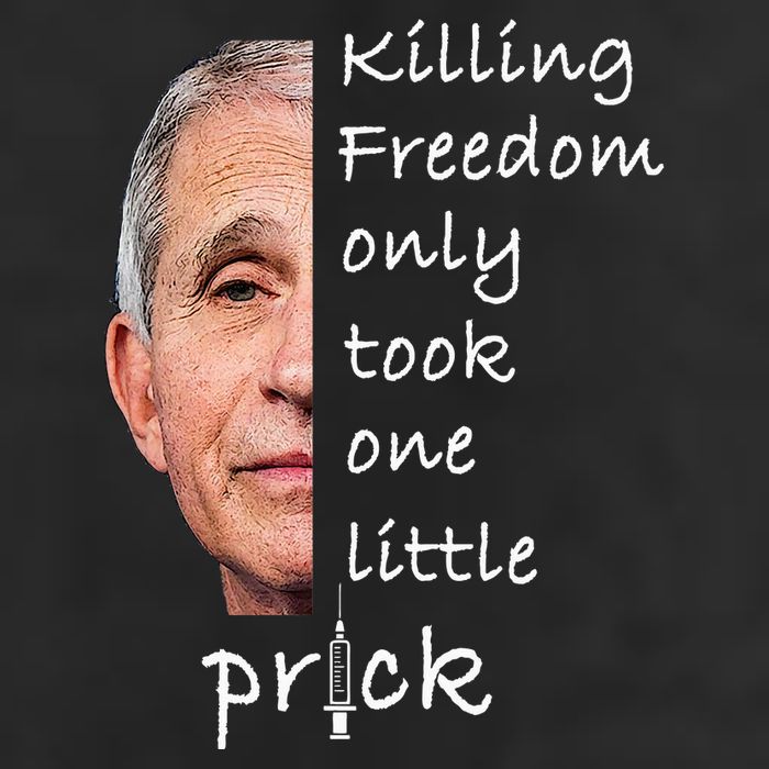 Killing Freedom Only Took One Little Prick Fauci Ouchie 7 Panel Mesh Trucker Snapback Hat