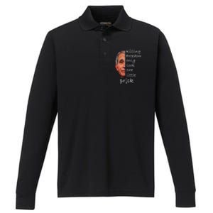 Killing Freedom Only Took One Little Prick Fauci Ouchie Performance Long Sleeve Polo