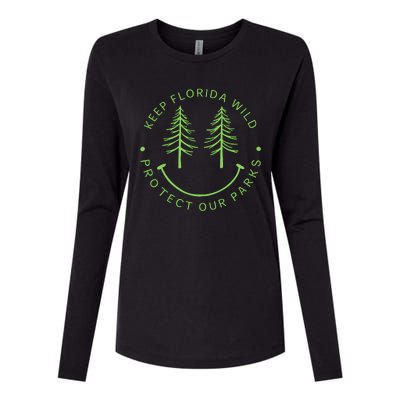 Keep FloridaS Parks Protected Florida Parks Graphic Womens Cotton Relaxed Long Sleeve T-Shirt