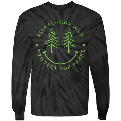 Keep FloridaS Parks Protected Florida Parks Graphic Tie-Dye Long Sleeve Shirt