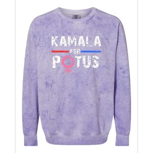 Kamala For Potus Kamala Harris Colorblast Crewneck Sweatshirt