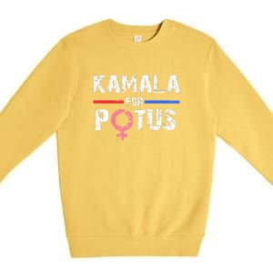 Kamala For Potus Kamala Harris Premium Crewneck Sweatshirt