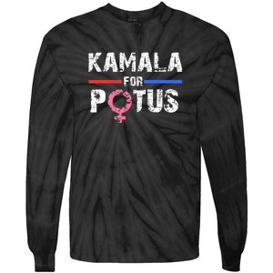 Kamala For Potus Kamala Harris Tie-Dye Long Sleeve Shirt