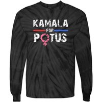 Kamala For Potus Kamala Harris Tie-Dye Long Sleeve Shirt