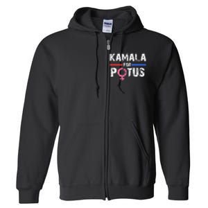 Kamala For Potus Kamala Harris Full Zip Hoodie