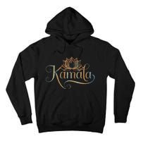 Kamala For President Lotus Flower Vote Blue 2024 Tall Hoodie