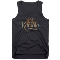 Kamala For President Lotus Flower Vote Blue 2024 Tank Top