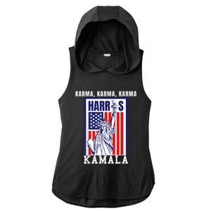 Kamala For President Slogan Statue Liberty Pro Harris Ladies PosiCharge Tri-Blend Wicking Draft Hoodie Tank