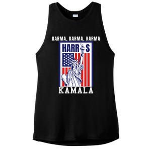 Kamala For President Slogan Statue Liberty Pro Harris Ladies PosiCharge Tri-Blend Wicking Tank