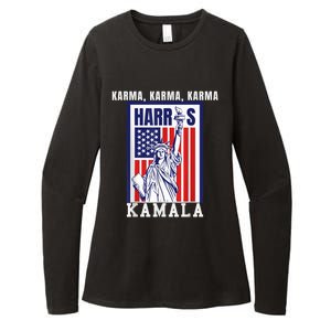 Kamala For President Slogan Statue Liberty Pro Harris Womens CVC Long Sleeve Shirt