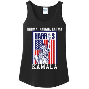 Kamala For President Slogan Statue Liberty Pro Harris Ladies Essential Tank