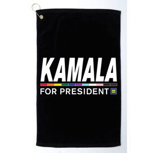 Kamala For President Pride Platinum Collection Golf Towel