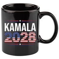 Kamala For President 2028 Retro Harris  11oz C Handle Ceramic Mug