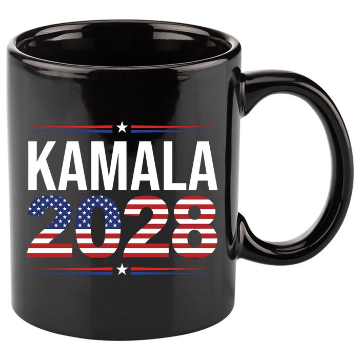 Kamala For President 2028 Retro Harris  11oz C Handle Ceramic Mug