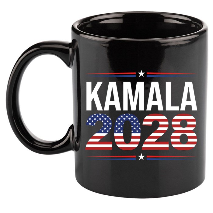 Kamala For President 2028 Retro Harris  11oz C Handle Ceramic Mug