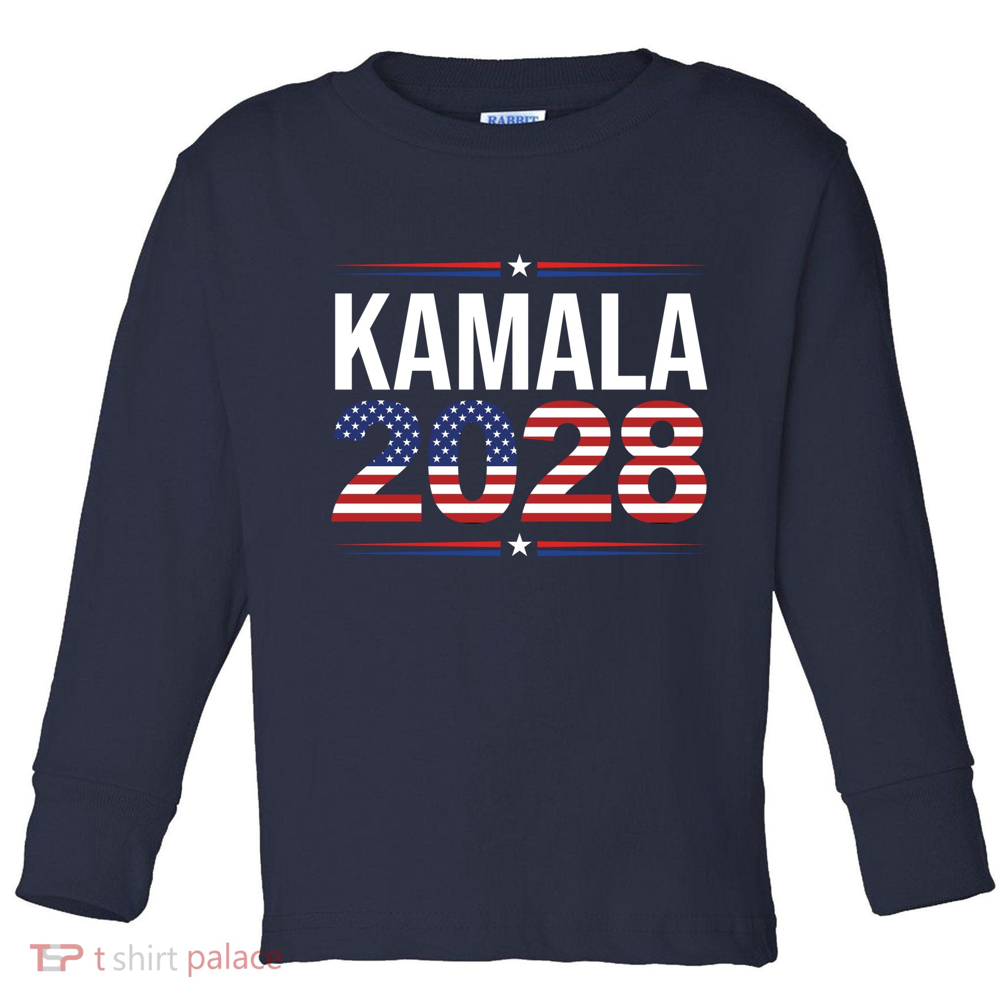 Kamala For President 2028 Retro Harris  Toddler Long Sleeve Shirt