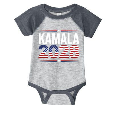 Kamala For President 2028 Retro Harris  Infant Baby Jersey Bodysuit
